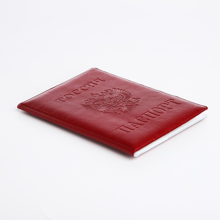 Обложка для паспорта, цвет красный - фото 1927265589