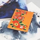 Обложка для паспорта "Цветы", цвет оранжевый - Фото 2
