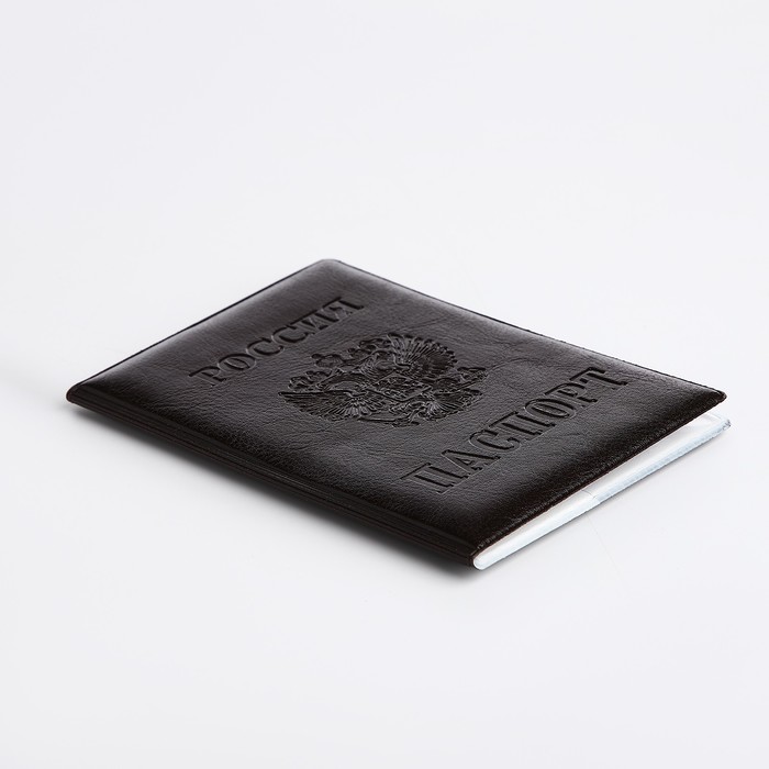 Обложка для паспорта, цвет коричневый - фото 1908260717