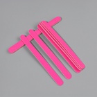 Набор пилок для ногтей на деревянной основе, форма прямая, 200/200 грит, 13 см, 10 шт., цвет МИКС - Фото 5