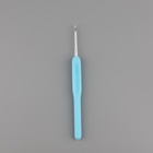 Крючок для вязания, с пластиковой ручкой, d=2.5 мм, 14 см, голубой - Фото 2