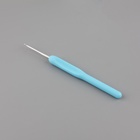 Крючок для вязания, с пластиковой ручкой, d=2.5 мм, 14 см, голубой - Фото 3