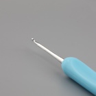 Крючок для вязания, с пластиковой ручкой, d=2.5 мм, 14 см, голубой - Фото 4