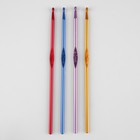 Крючок для вязания, d = 4 мм, 15 см, цвет МИКС - Фото 3