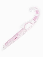 Лекало портновское метрическое «Рыбка», с проймой, 52×13 см, s=0.5 мм, прозрачное - Фото 3