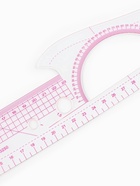 Лекало портновское метрическое «Рыбка», с проймой, 52×13 см, s=0.5 мм, прозрачное - Фото 4