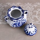 Сахарница гжель «Анимон», бело-синий,керамика, 7×7×14 см, - Фото 14