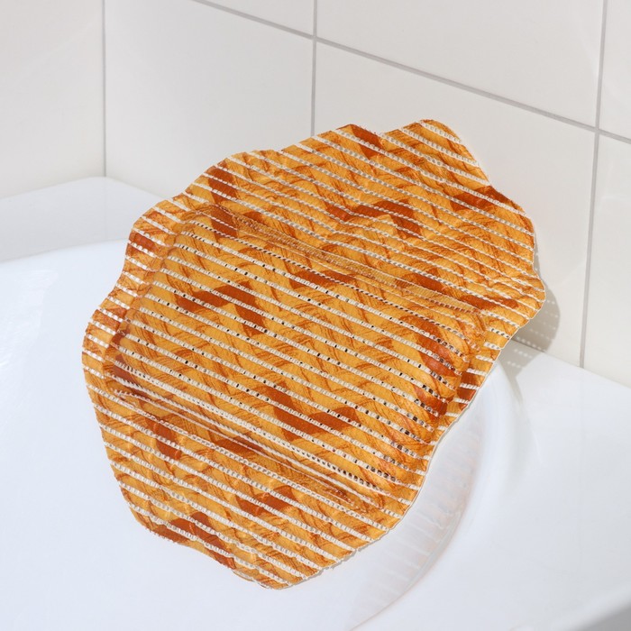 Подушка для ванны с присоскам «Ракушки», 33×33 см, МИКС - Фото 1