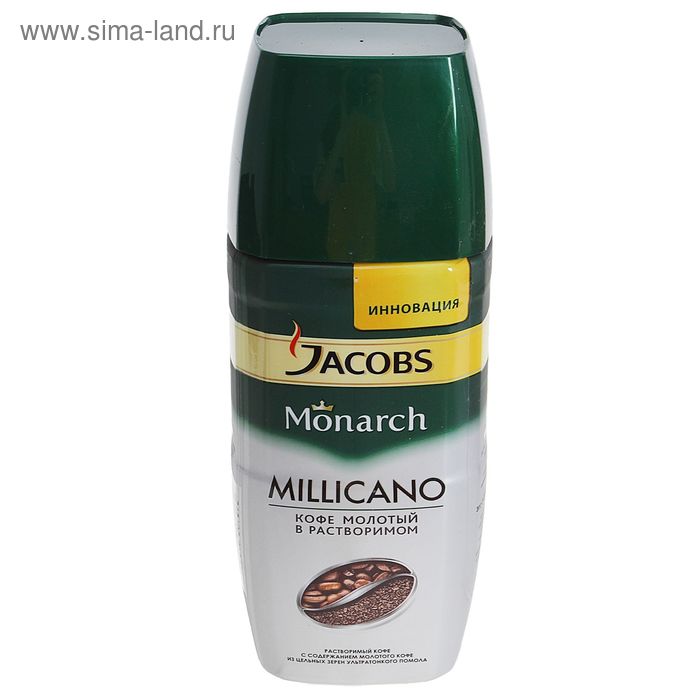 Кофе Jacobs Monarch Millicano, молотый в растворимом, 190 г - Фото 1