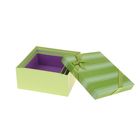 Набор коробок 3 в 1 "Полоски", цвет зелёный, 23 х 23 х 10,5 - 18 х 8 х 8 см - Фото 2