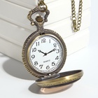 Часы карманные «Бронзовый каркас», кварцевые, циферблат d=4.5, на цепочке 80 см - Фото 5