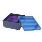 Набор коробок 3 в 1 "Полоски", цвет синий, 23 х 23 х 10,5 - 18 х 18 х 8 см - Фото 2