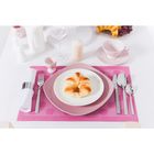 Салфетка сервировочная на стол «Горошек», 34×30 см, цвет розовый - Фото 2
