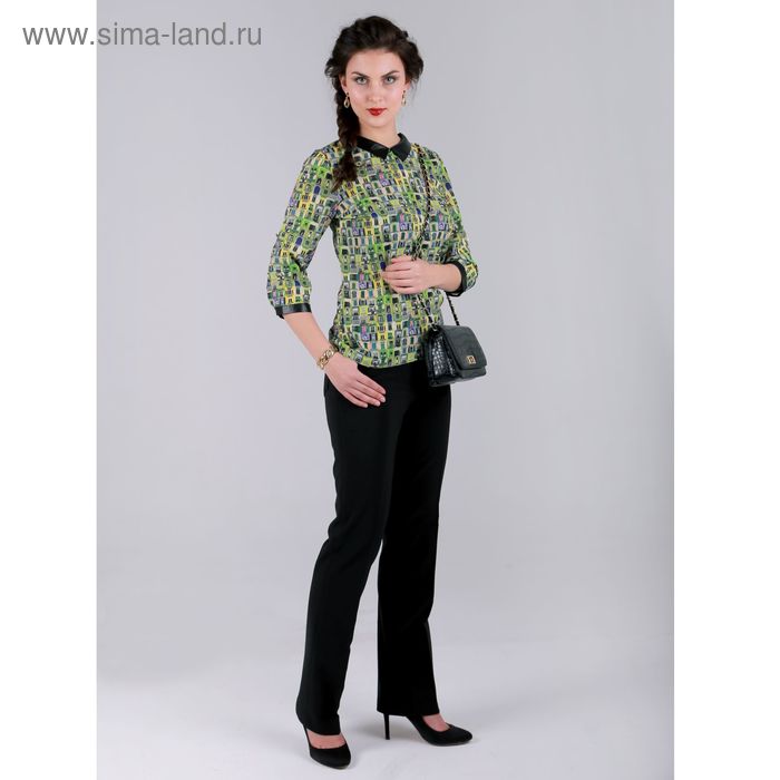 Брюки женские  5152659 цвет темно-синий, р-р 46, рост 170 см - Фото 1