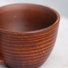 Чашка "Капучино", гладкая, красная глина, 0.15 л, микс - Фото 4