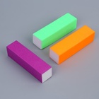 Баф наждачный для ногтей «Нео», четырёхсторонний, 9.5×2.5×2.5 см, МИКС - Фото 4