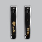 Кусачки книпсер педикюрные, с пилкой, 8 см, на блистере, чёрные, серебристые - Фото 6