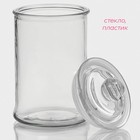 Банка для сыпучих Доляна «Стелла», 700 мл, 10×18 см, стекло, прозрачная - Фото 3