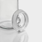 Банка для сыпучих Доляна «Стелла», 700 мл, 10×18 см, стекло, прозрачная - Фото 5