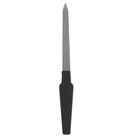 Пилка металлическая для ногтей, прорезиненная ручка, 17 см, цвет чёрный - Фото 2