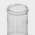 Банка для сыпучих Доляна «Стелла», 350 мл, 8×14.5 см, стекло, прозрачная - Фото 5