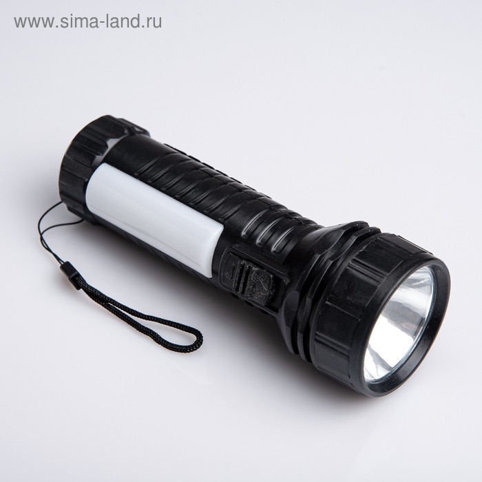 Фонарь ручной "Колор", 8 LED, 2 режима, 3 АА, 5.5 х 5.5 х 16 см, микс - Фото 1