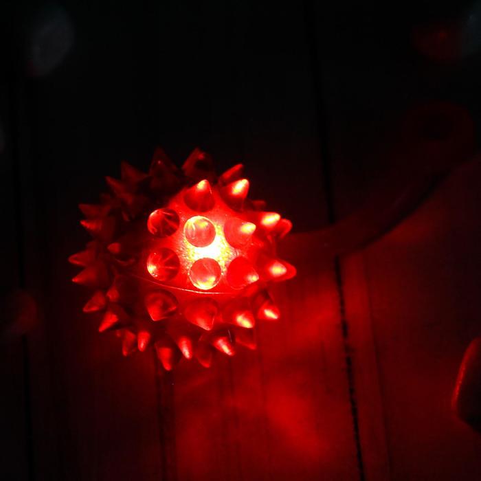 Мяч «Ёжик», световой, 4,5 см, цвета МИКС - фото 1884728904