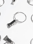 Кольцо для карниза, с зажимом, d=30/33 мм, 20 шт., цвет серебряный - Фото 2