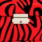 Шкатулка кожзам с отделениями под бижутерию "Африканская экзотика" красная 24х18х14,5 см - Фото 4