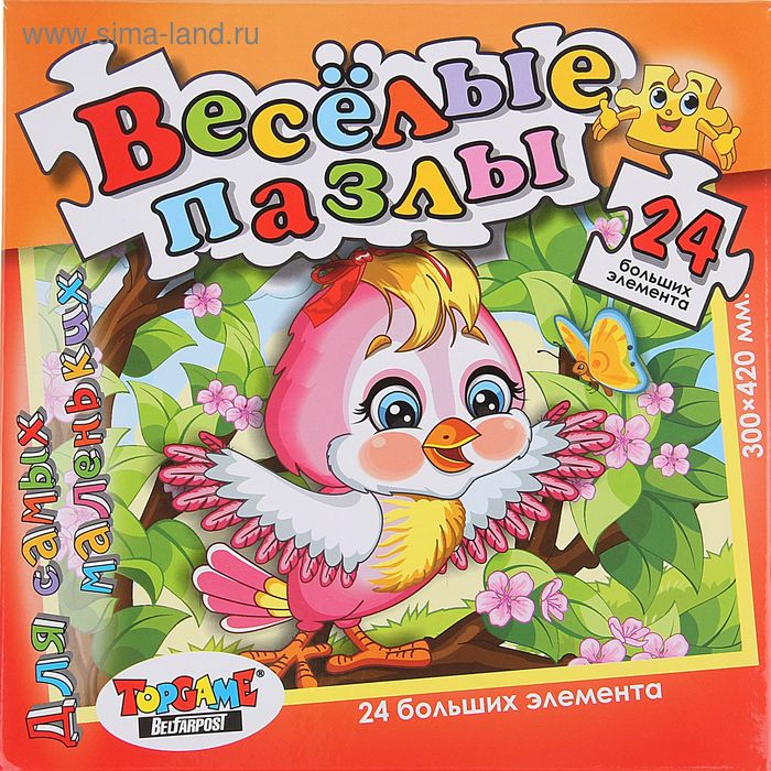 Пазлы "Воробушек", 24 элемента - Фото 1