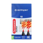 Маркер перманентный Centropen 8566, синий, узел 5.0 мм, линия 2.5 мм - Фото 6