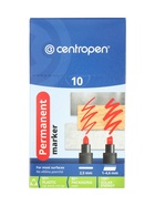 Маркер перманентный Centropen 8566, красный, узел 5.0 мм, линия 2.5 мм - Фото 16